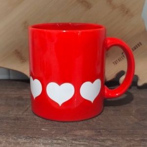 Waechtersbach Red Vintage Heart Mug West Germany ❣️❤️♥️